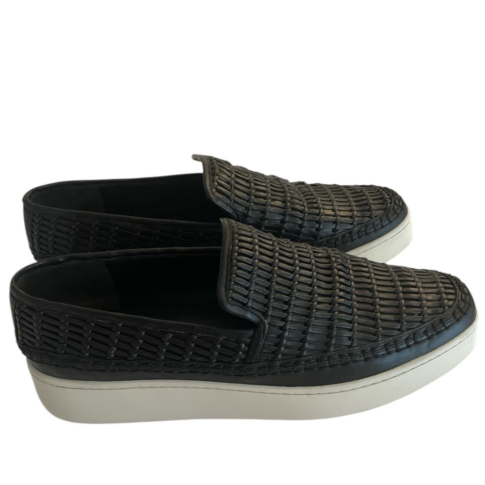 Vince Black Slip-On Platform slip on women’s Sneakers in size 10 medium - Picture 2 of 7